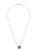 18kt rose gold Promesse onyx necklace